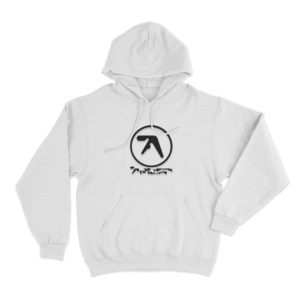 Aphex Twin Text Unisex Hoodie White